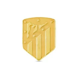 Atlético de Madrid Pin Plata Ley 925m chapado oro 18 mm. macizo bril