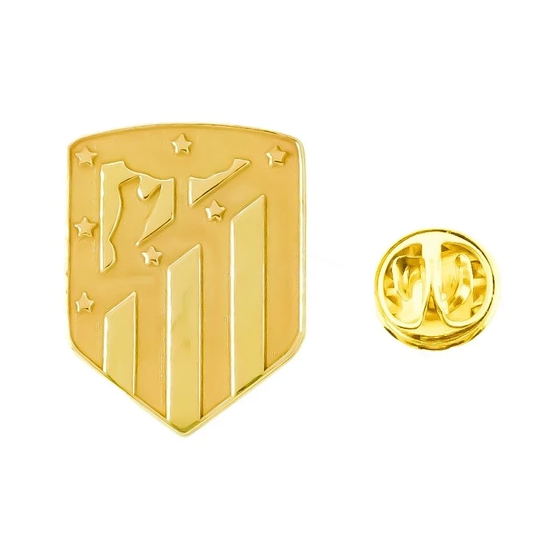 Atlético de Madrid Pin Plata Ley 925m chapado oro 18 mm. macizo bril