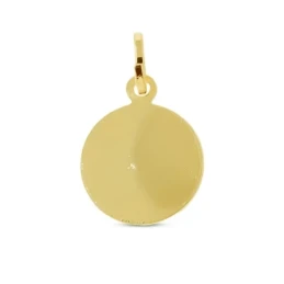 San Judas Tadeo Medalla Plata Ley 925m maciza chapada oro 15 mm.. Gra