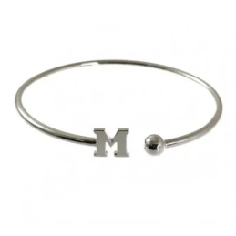Pulsera Rígida Brazalete Personalizable Plata Ley 925m mujer 57 mm. a