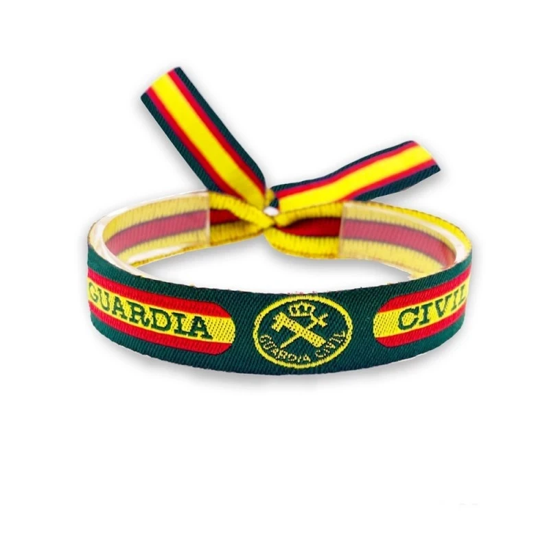 Guardia Civil Pulsera tela 22 cm. ancho 1.5 cm ancho bandera España c