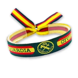 Guardia Civil Pulsera tela 22 cm. ancho 1.5 cm ancho bandera España c