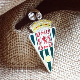 Córdoba Club de Fútbol Escudo Plata Ley 925m macizo 40 mm. esmaltado