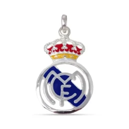 Real Madrid Club de Fútbol Colgante Plata Ley macizo 42 mm. esmaltado
