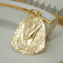 Virgen Esperanza Macarena Colgante Plata Ley 925m macizo chapado oro