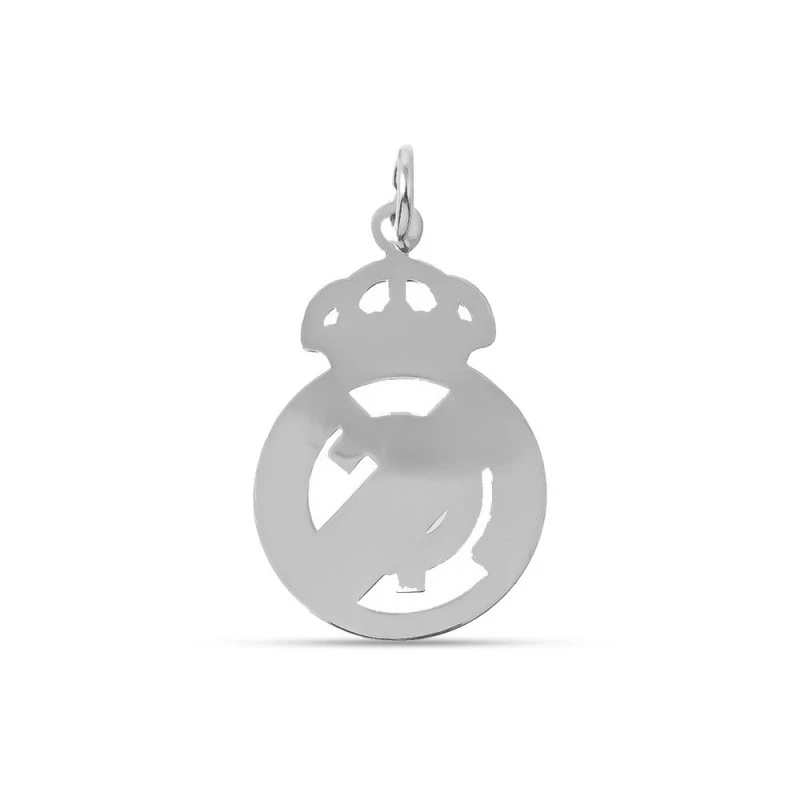 Real Madrid Colgante Plata Ley 925m macizo 22 mm. calado liso. Grabac