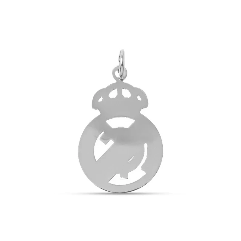 Real Madrid Colgante Plata Ley 925m macizo 20 mm. calado liso