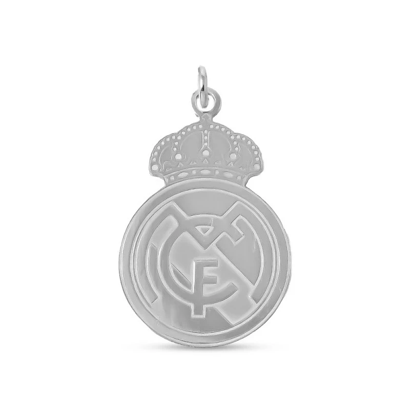 Real Madrid Colgante Plata Ley 925m macizo 20 mm. liso mate brillo