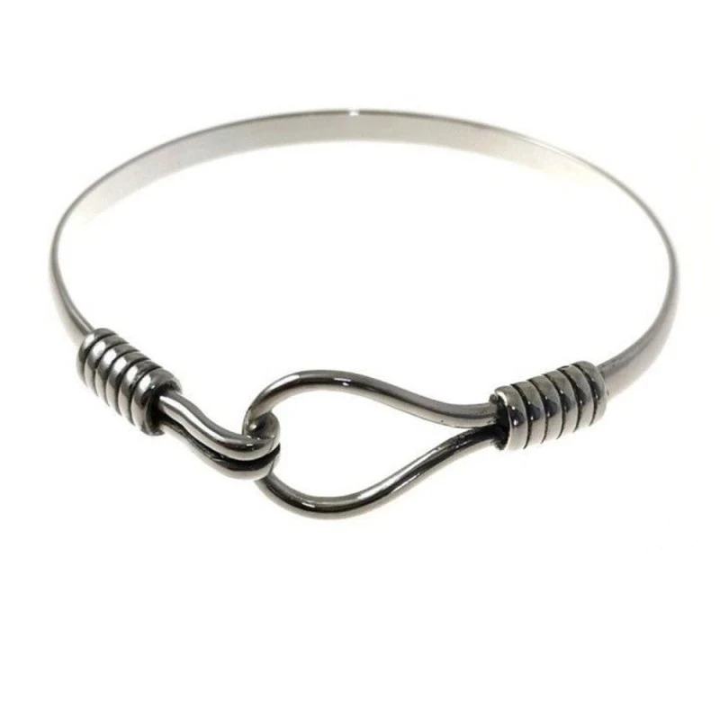 Pulsera Brazalete Plata Ley 925m hombre 65 mm. diámetro grosor 5 mm.