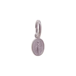 Virgen Milagrosa Colgante Plata Ley 925m unisex 8 mm. relieve cierre