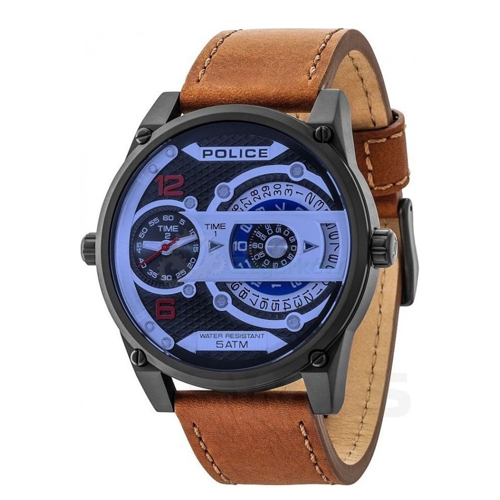 Reloj POLICE Hombre (Piel - Negro)